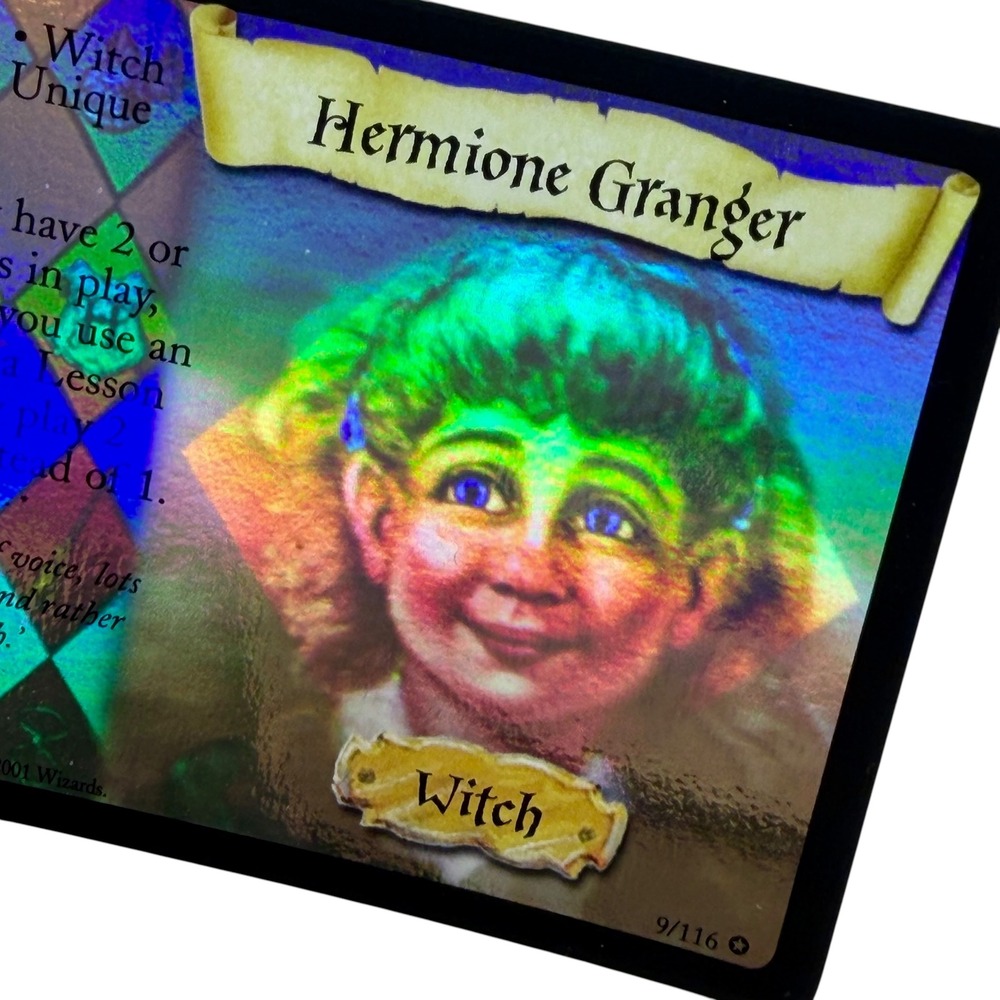 Harry Potter TCG Hermione Granger 9/116 Holo Rare 2001 Base Set Wizards TCG